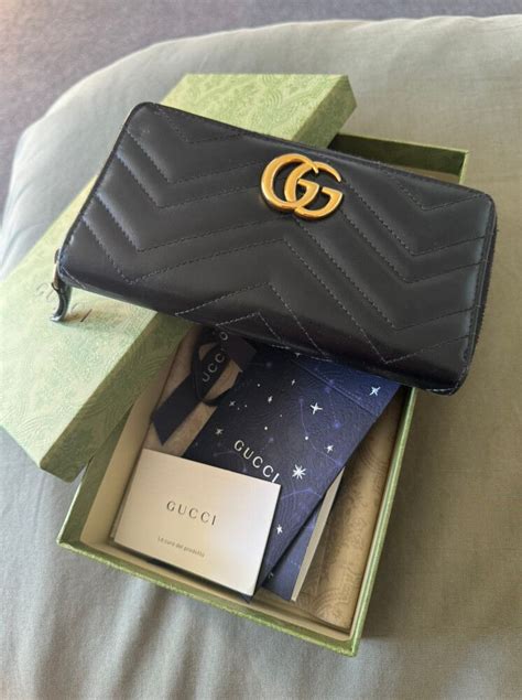 gucci marmont wallet dhgate|Gucci Marmont zip around wallet.